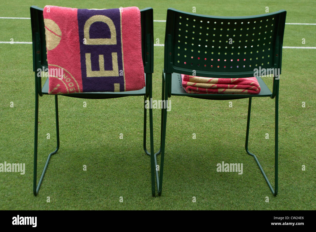 I giocatori di Wimbledon sedi Foto Stock