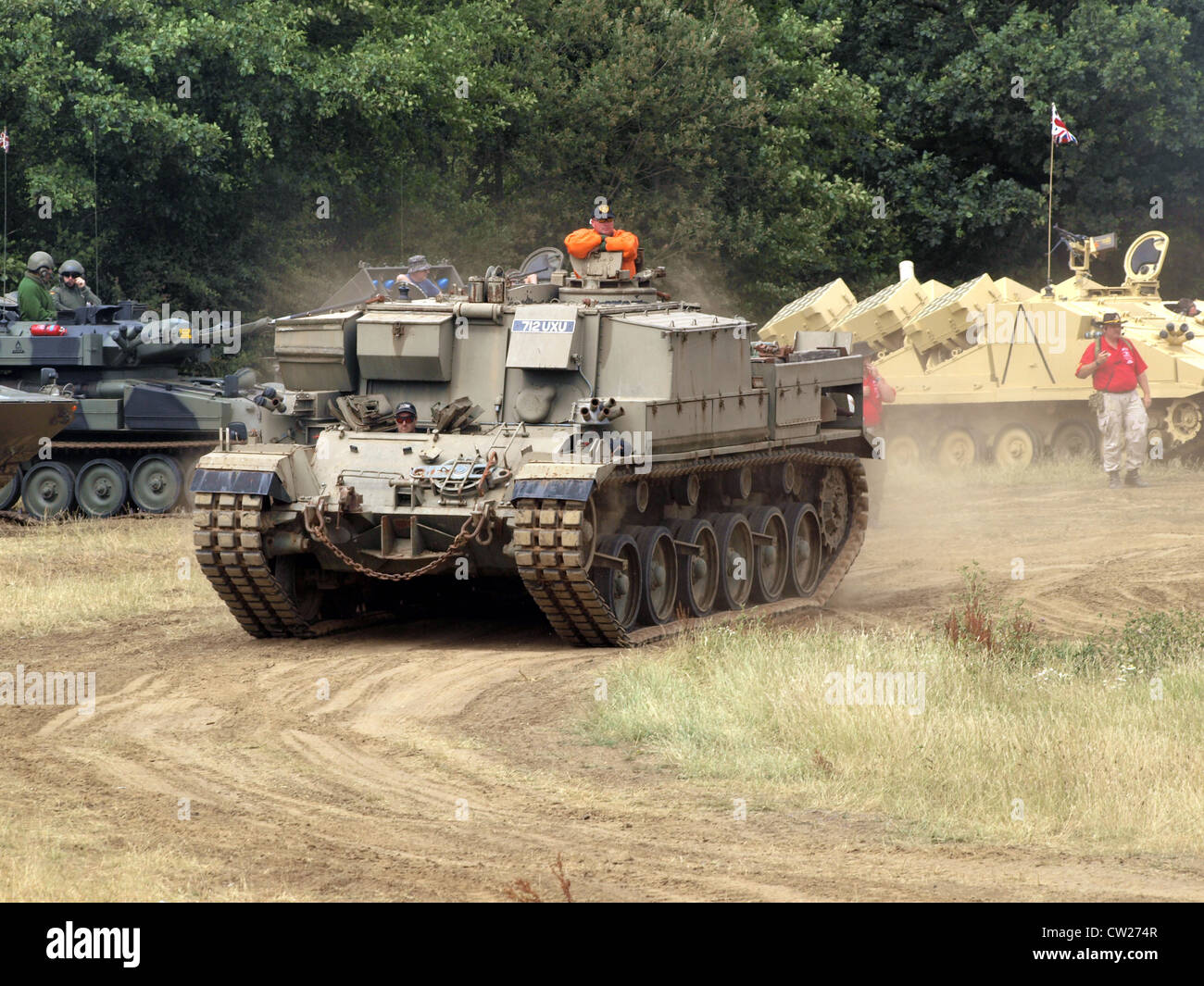 Il Centurion Recovery Vehicle è un veicolo militare progettato per le operazioni di recupero sul campo di battaglia, utilizzato per recuperare carri armati e veicoli danneggiati durante le situazioni di combattimento. Foto Stock