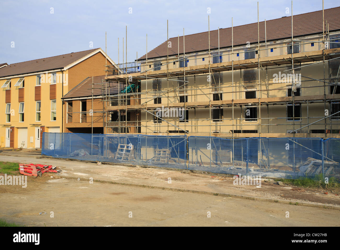 La costruzione di nuove case in Bristol, Regno Unito Foto Stock