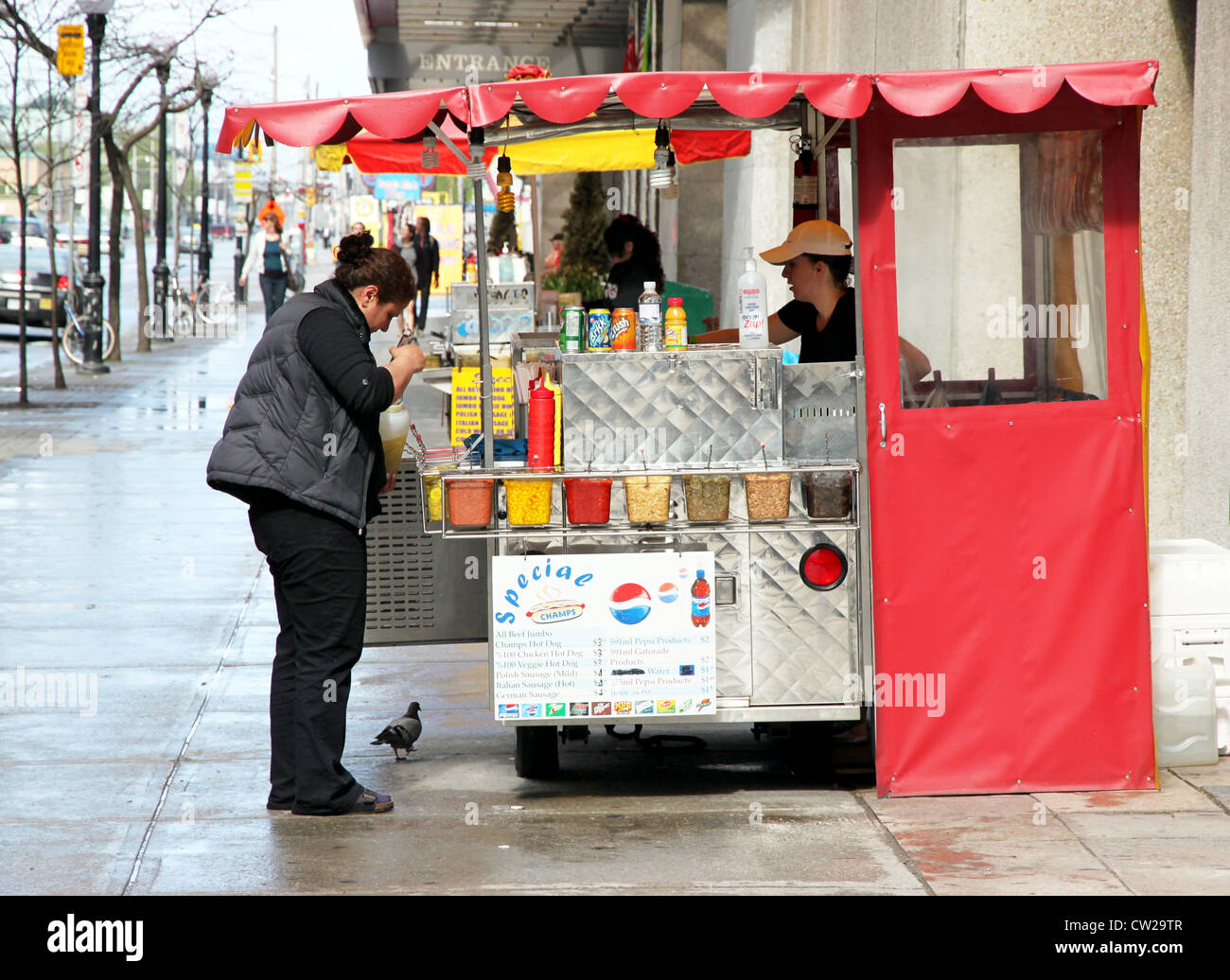 Stand di Hot Dog Foto Stock