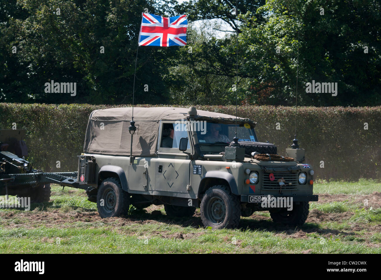 Esercito britannico Landrover Foto Stock
