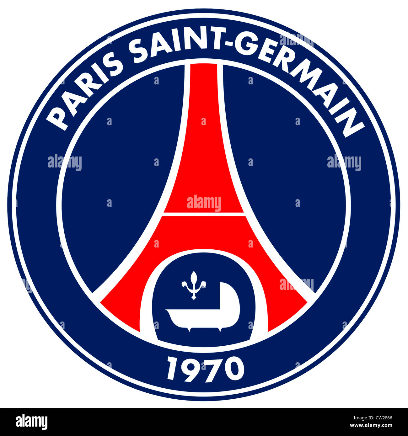 Logo della nazionale di calcio francese Parigi Saint-Germain Football Club PSG. Foto Stock