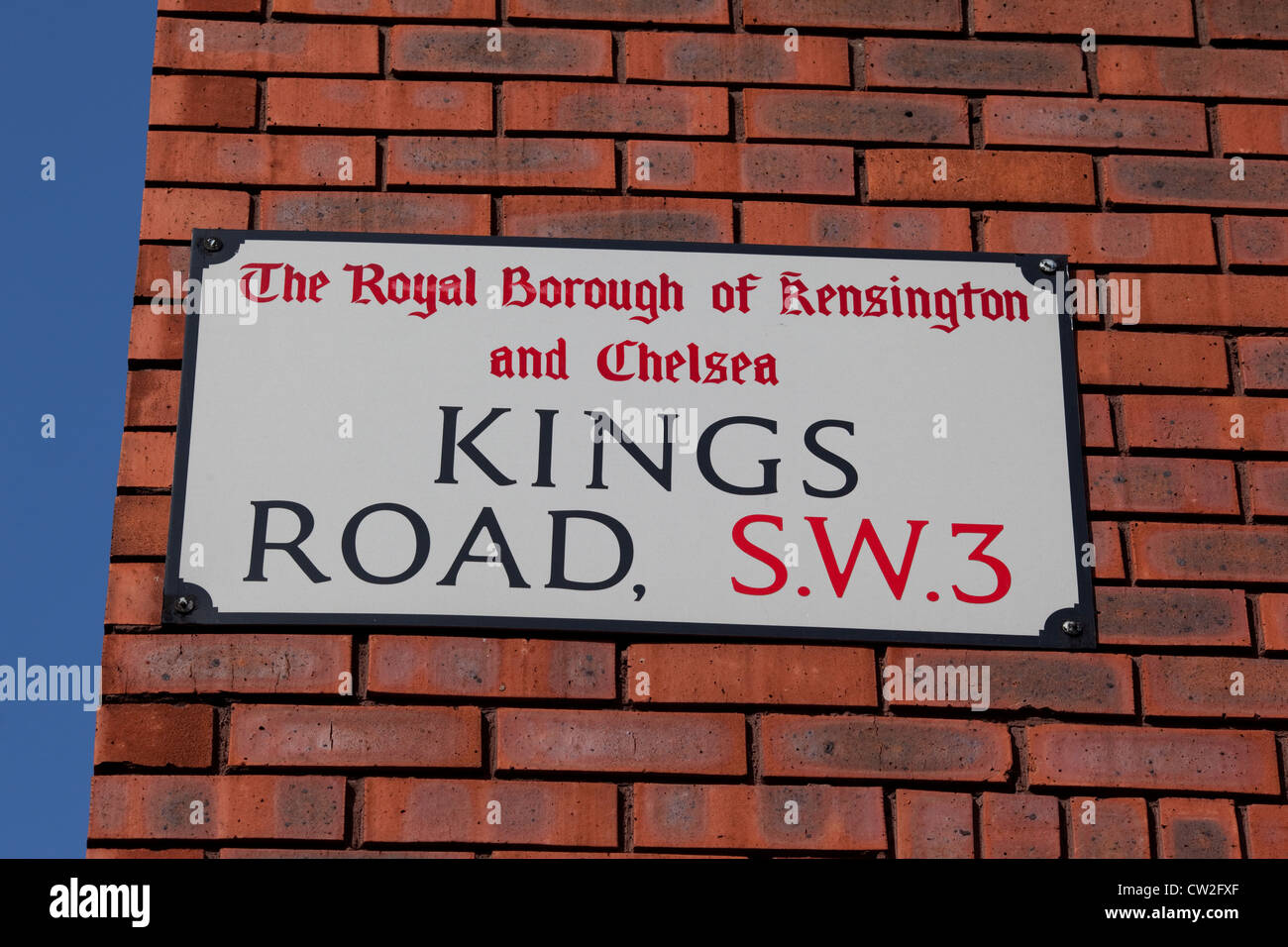 King's Road, il Chelsea. Foto Stock