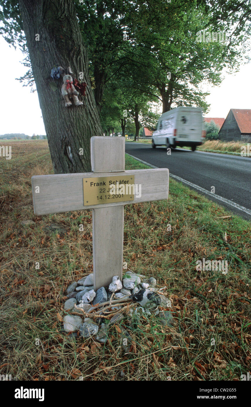 Rerik croce sulla strada Foto Stock