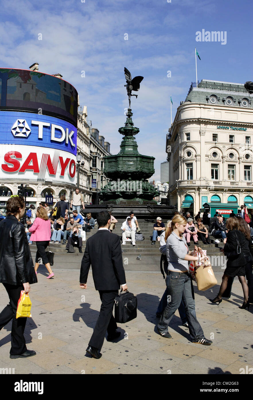 Londra, Piccadilly Circus Foto Stock