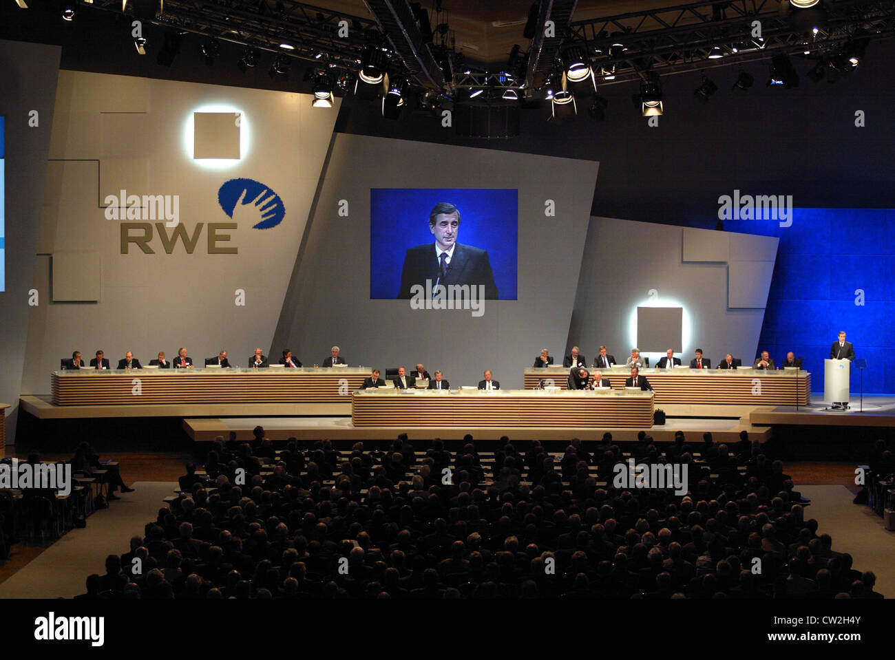 La Riunione Generale Annuale di RWE AG Foto Stock