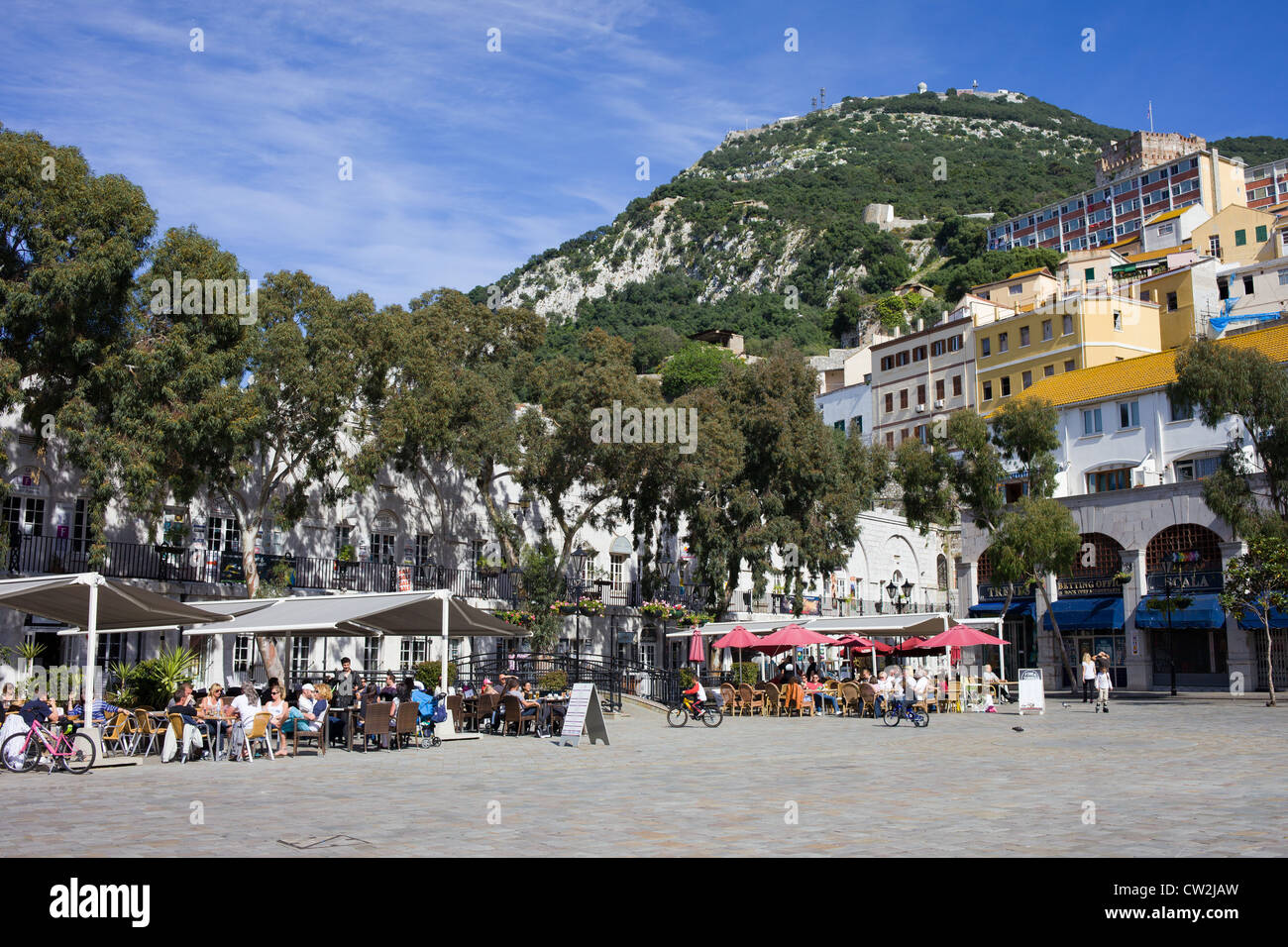 Casemates Square a Gibilterra. Foto Stock