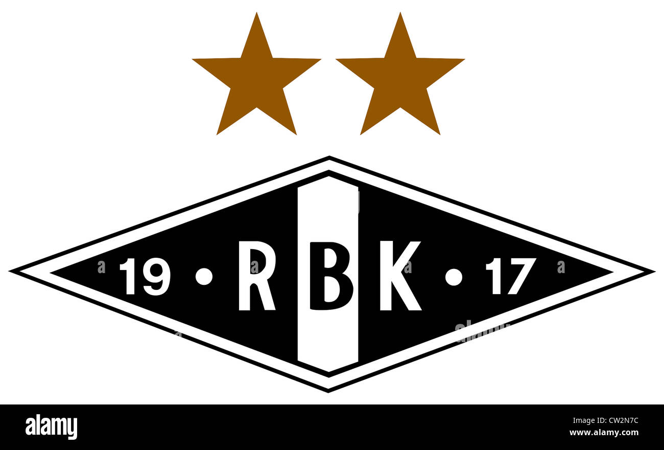 Il logo del norvegese del team di calcio Rosenborg BK Trondheim. Foto Stock