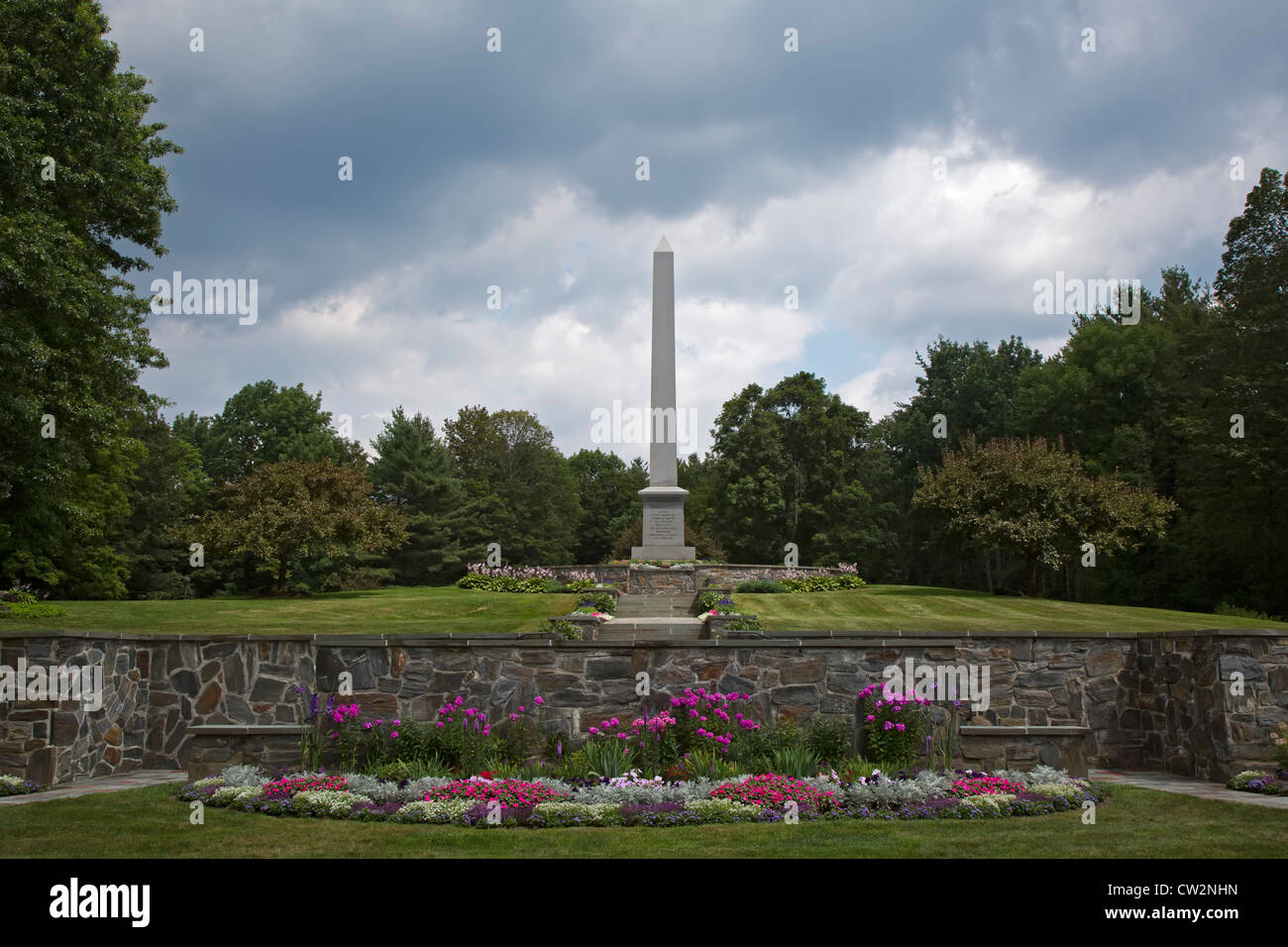 South Royalton, Vermont - di Joseph Smith Memorial presso il luogo di nascita del fondatore della chiesa mormone. Foto Stock