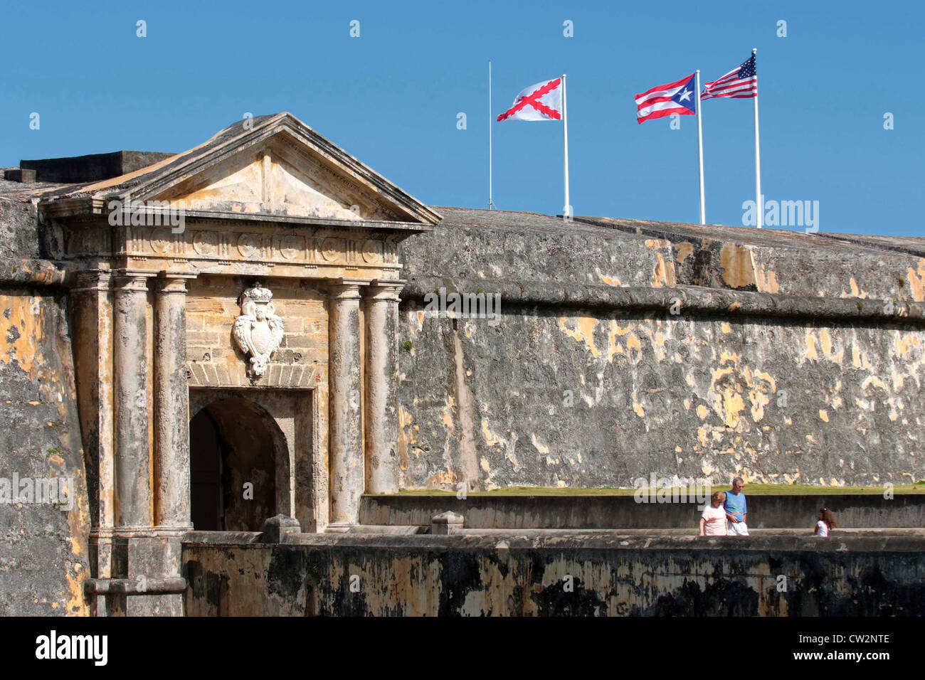 PUERTO RICO Fort San Felipe del Morro o Morro castello, ho cinquecentesca di stile coloniale spagnolo Citadel si trova a San Juan Foto Stock