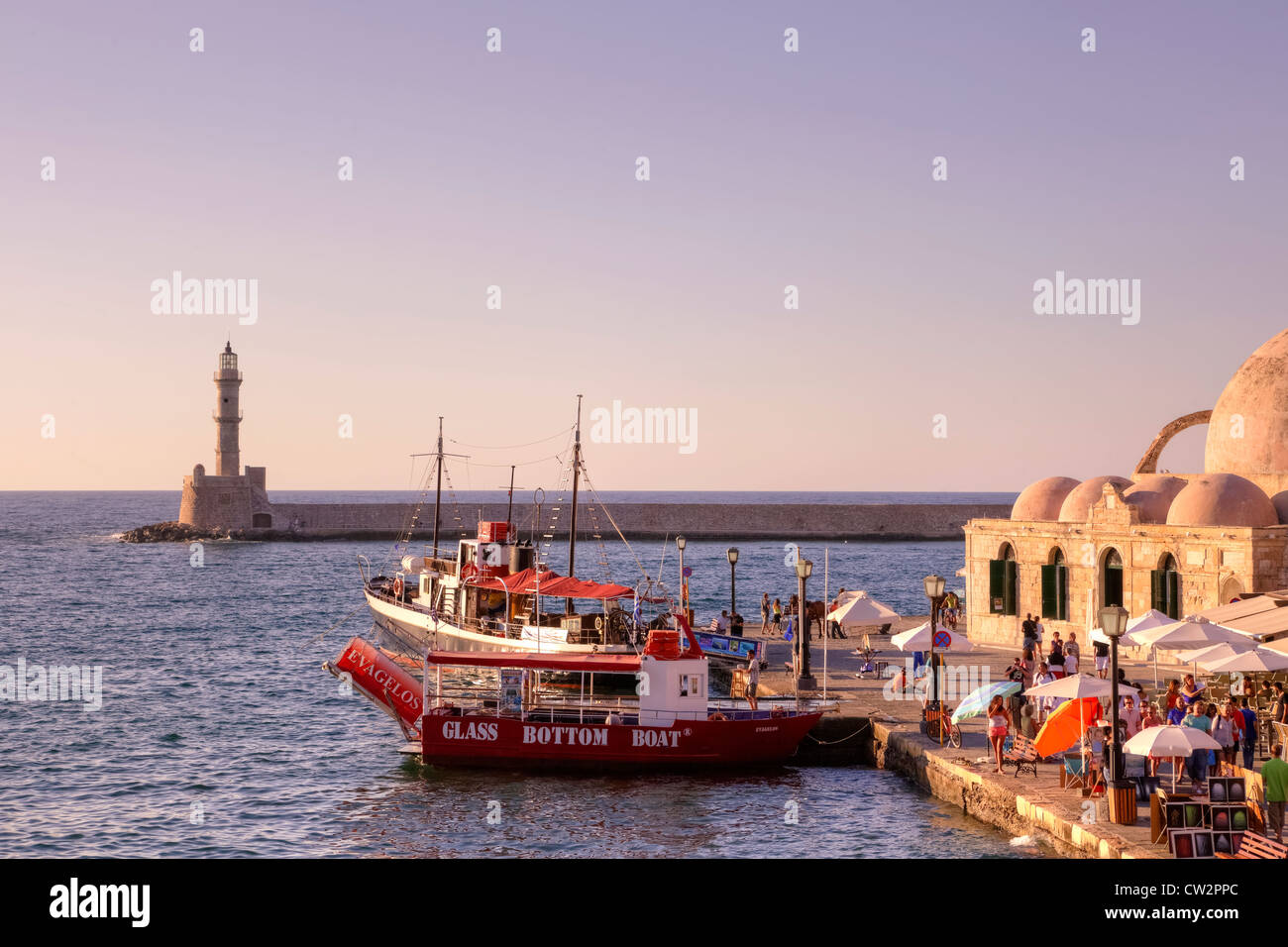 Porto veneziano, Chania, Creta, Grecia Foto Stock