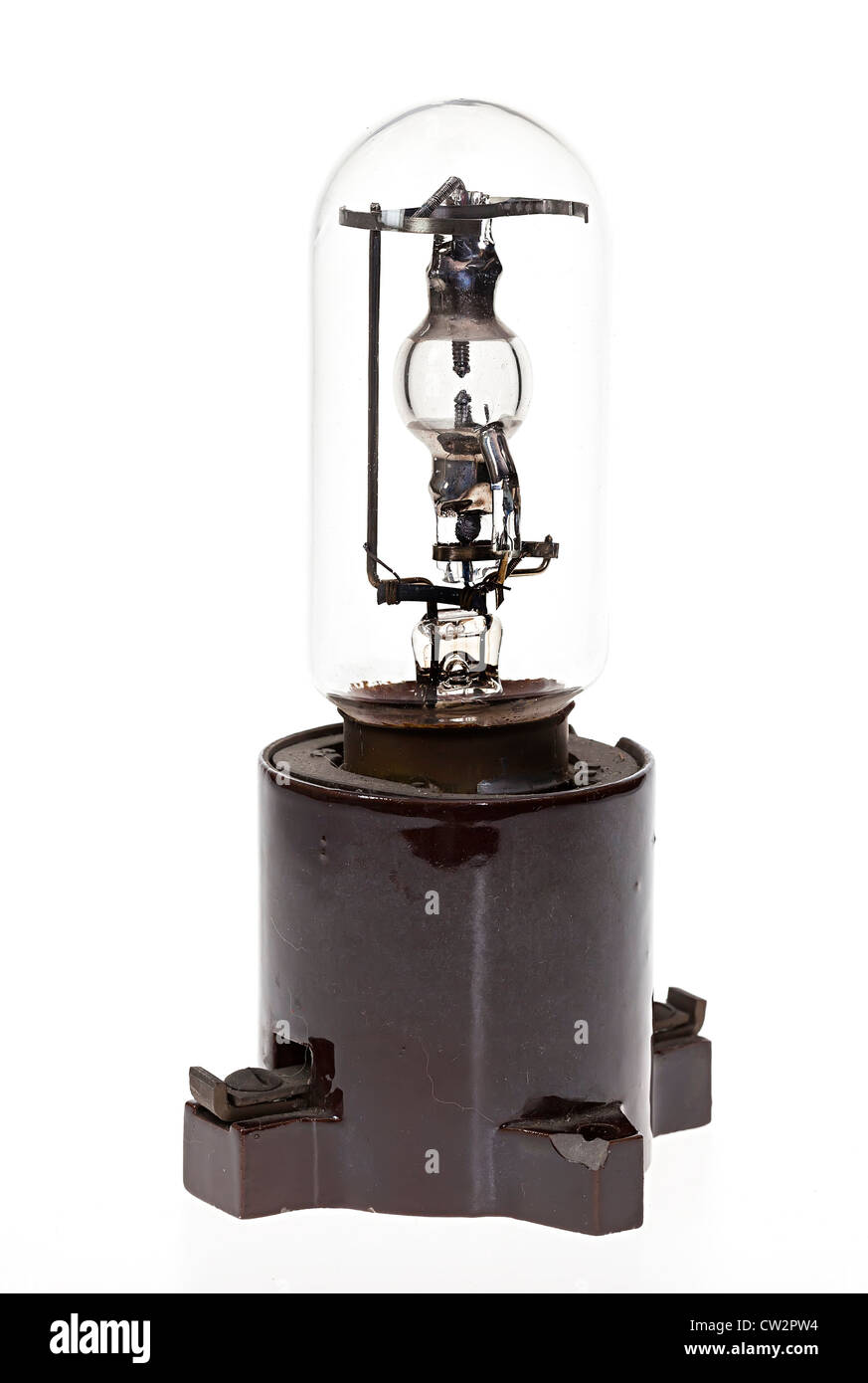 A vapori di mercurio il tubo ad arco nel supporto, British fabbricazione probabilmente 1930s, Regno Unito Foto Stock