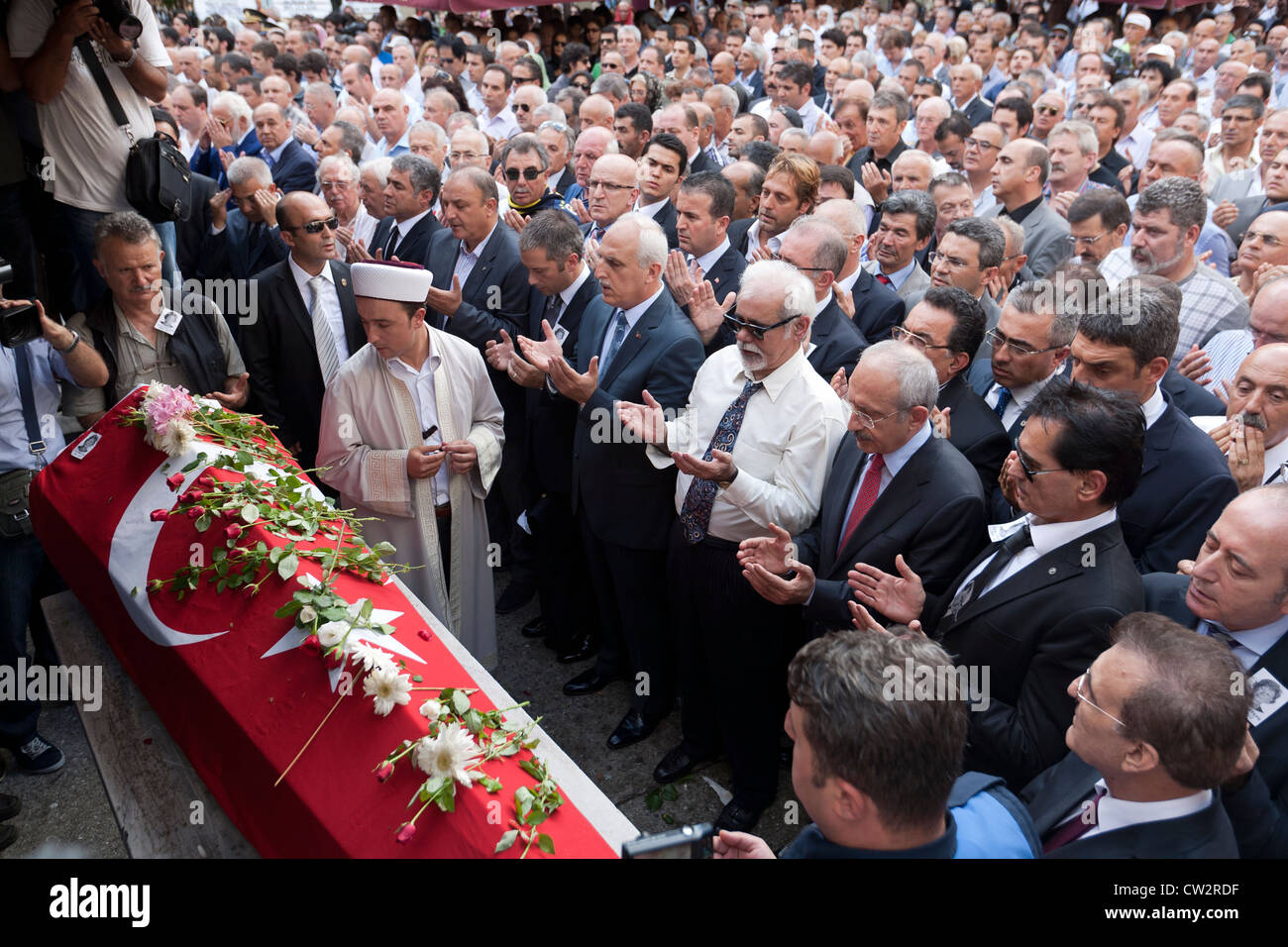 Il Funerale di Ülkü Adatepe, la figlia adottata del fondatore della Repubblica di Turchia, Mustafa Kemal Atatürk Foto Stock