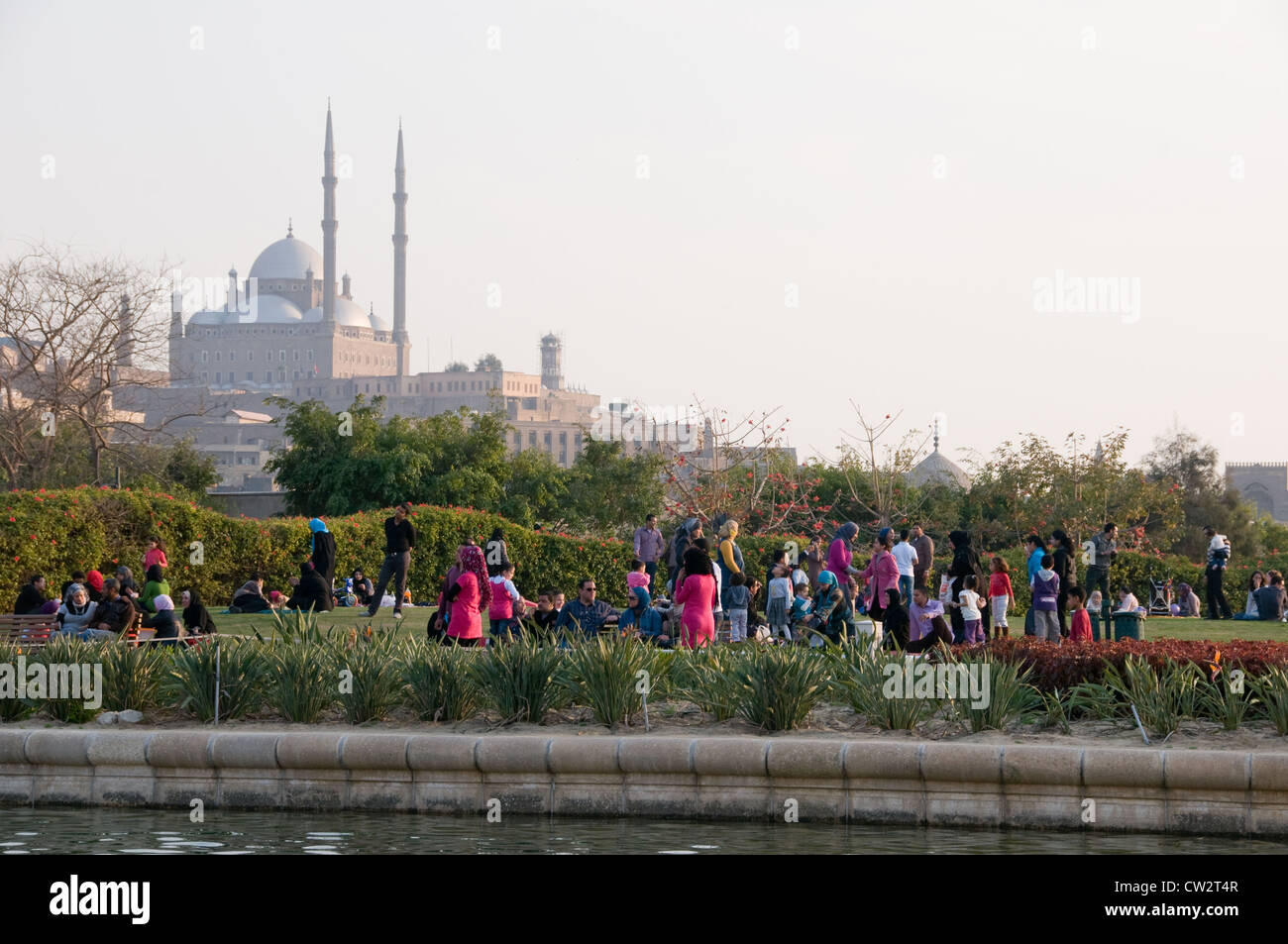 La molla di Al Azhar parco pubblico Il Cairo Egitto Foto Stock