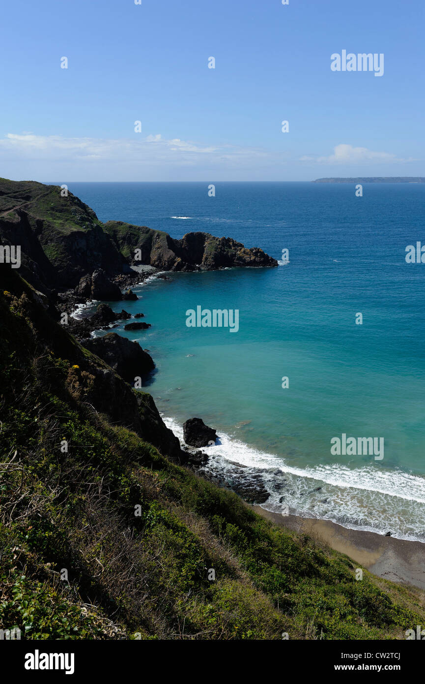 Bay la Grande Grève, Isola di Sark, Isole del Canale Foto Stock