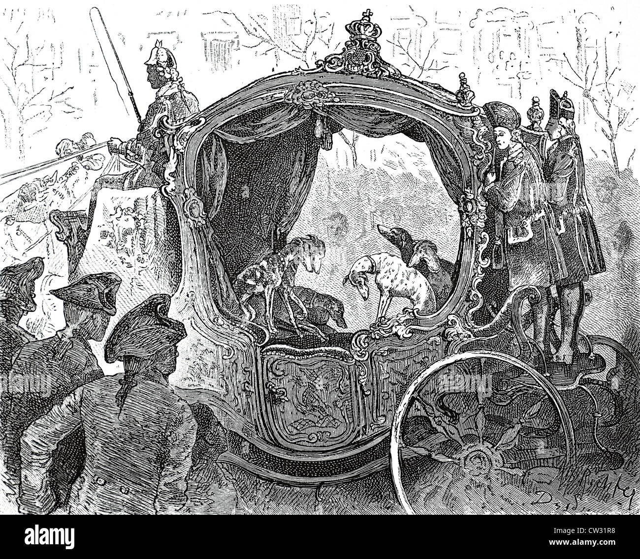 Re Federico il Grande di Prussia a cavallo - Scultura del re prussiano