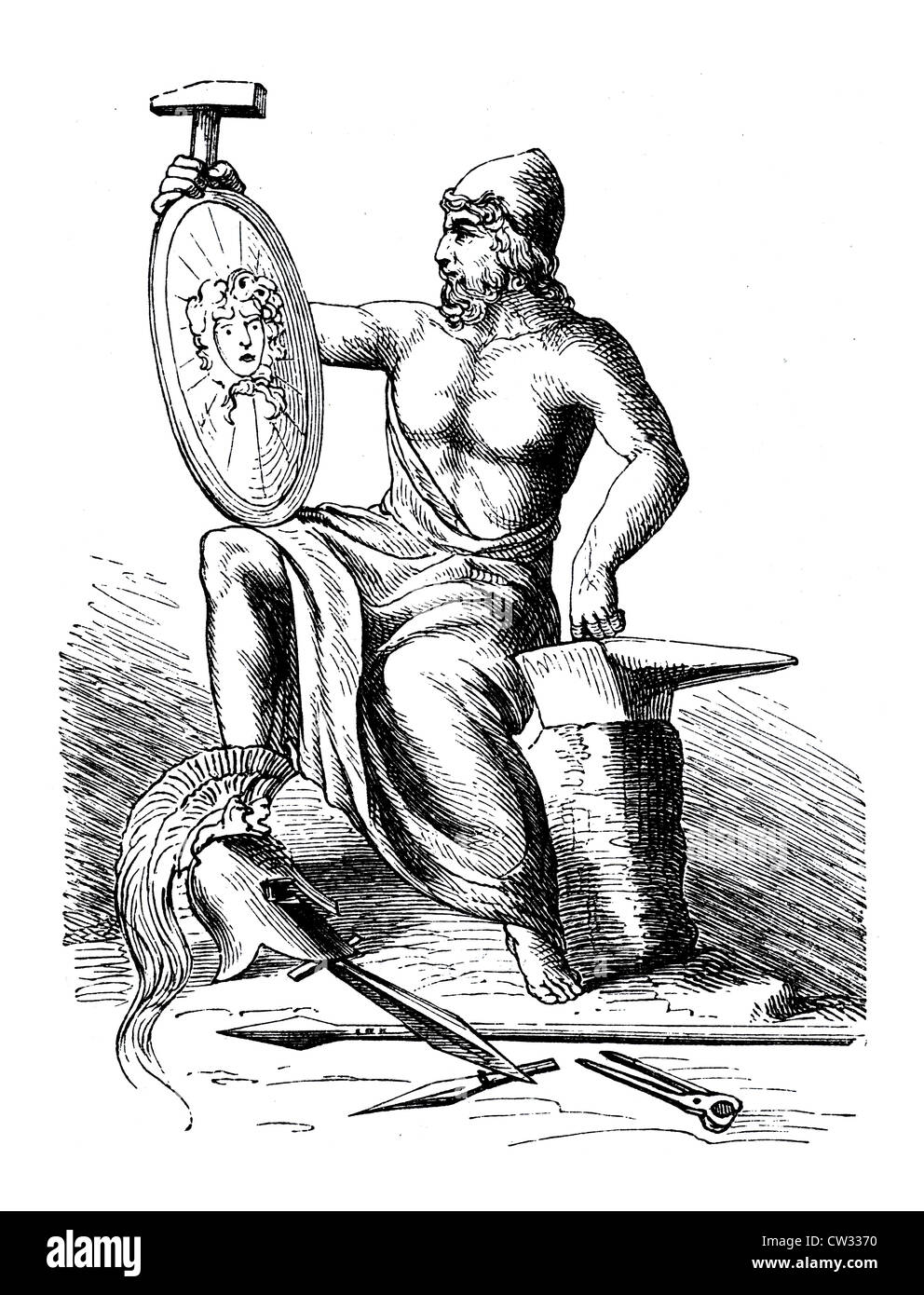 Dio Efesto Foto Stock