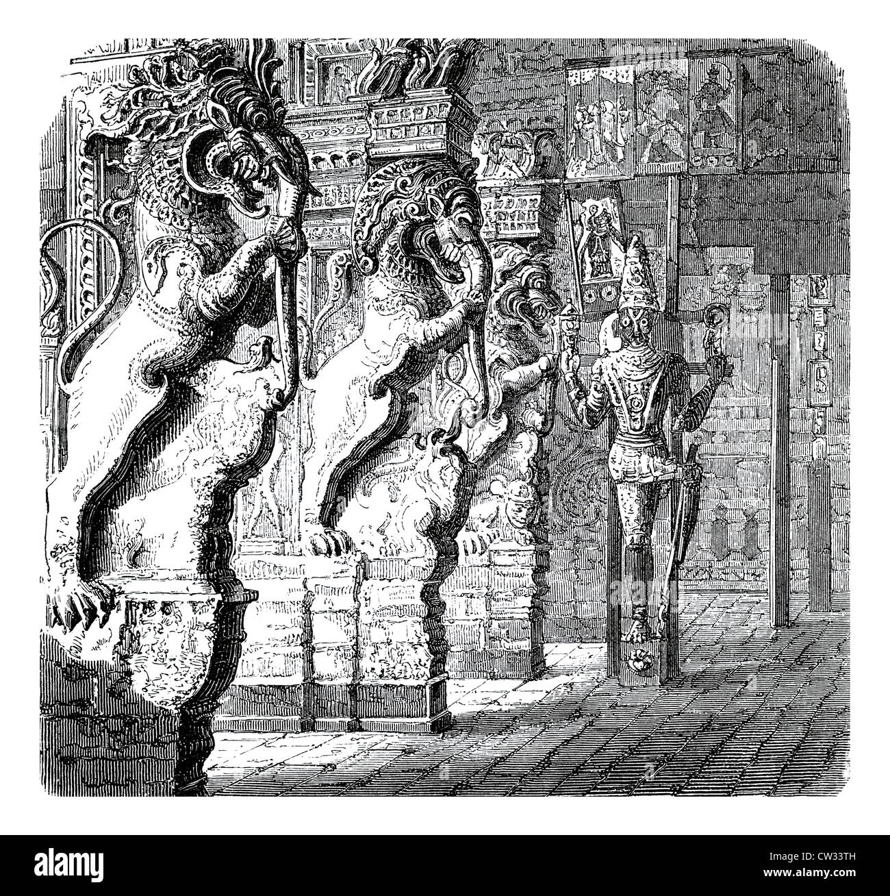 All'interno della Pagoda Kullogo - Mully Foto Stock