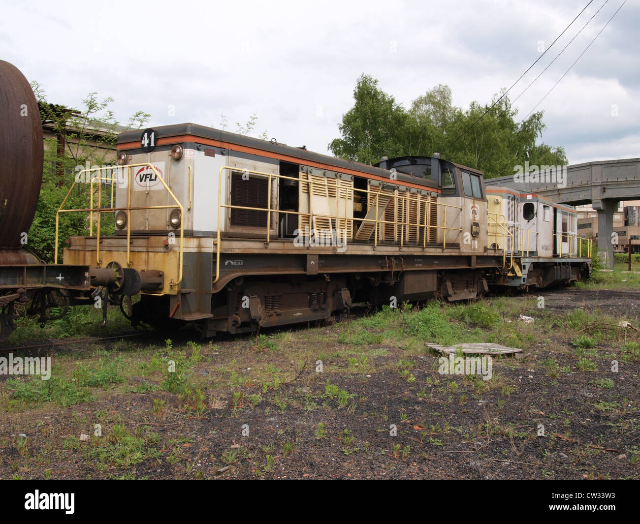 VFLI BB41 locomotiva diesel a Petite-Rosselle Foto Stock
