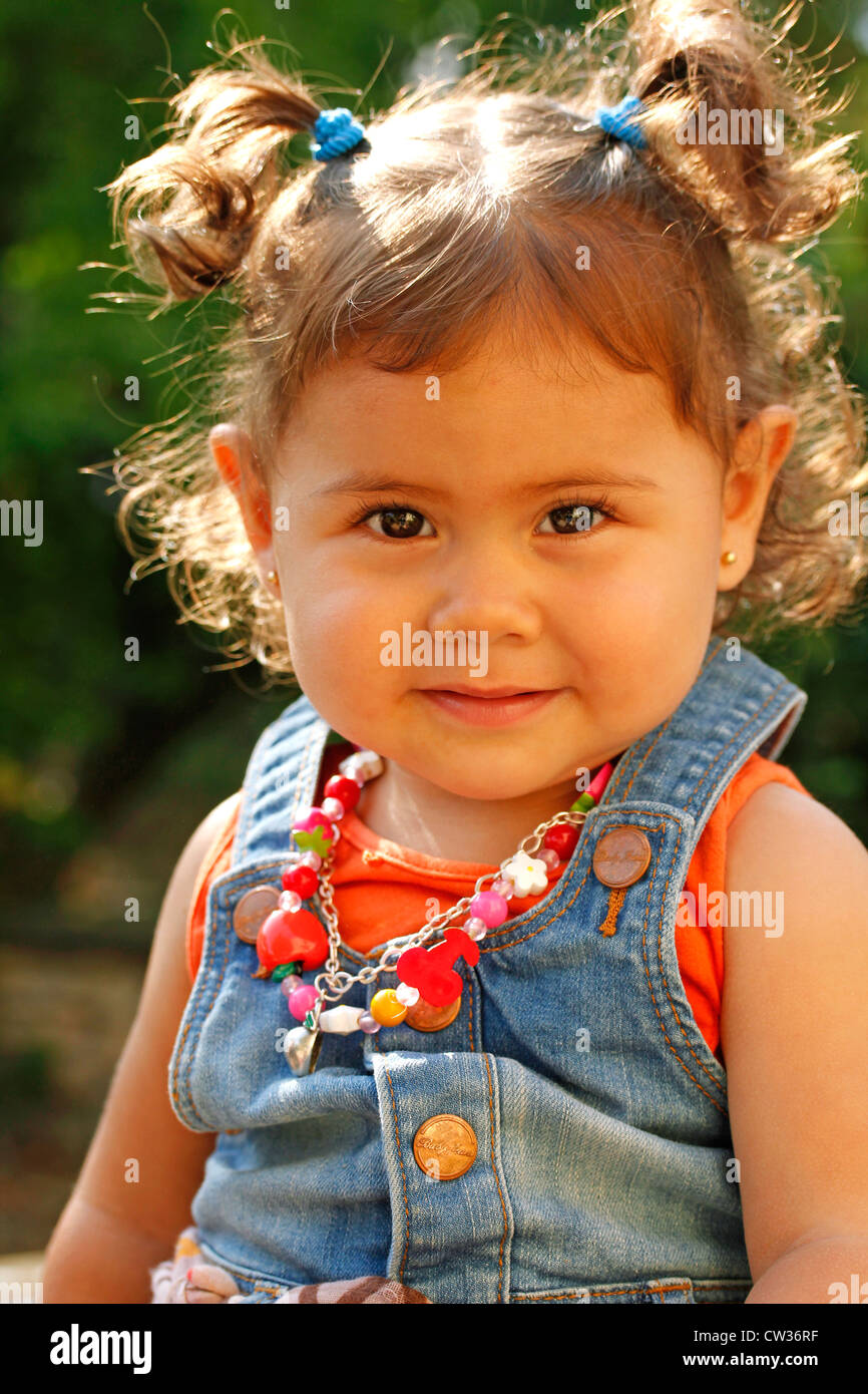 Caucasian bambina. Foto Stock