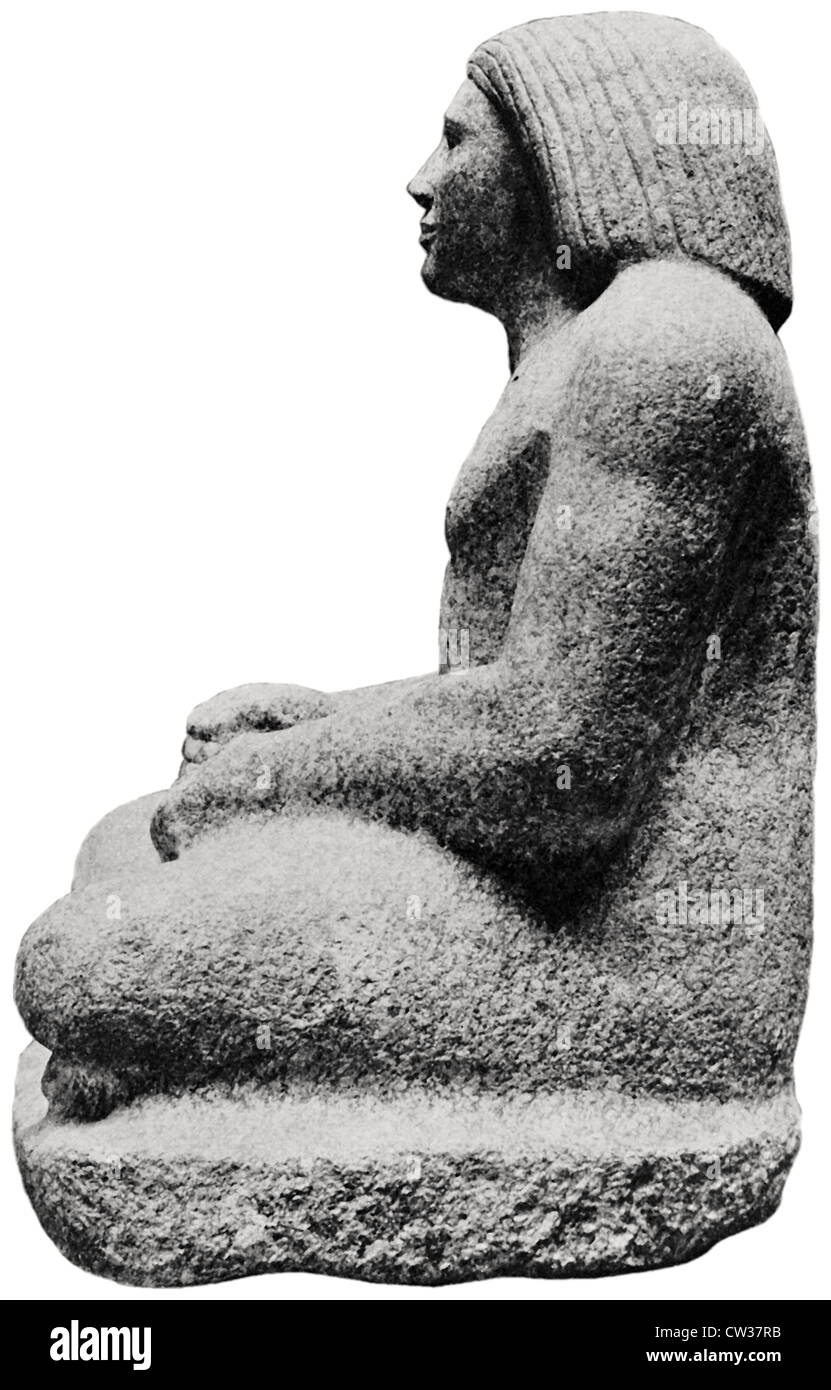 Statua in granito di un graffietto Foto Stock