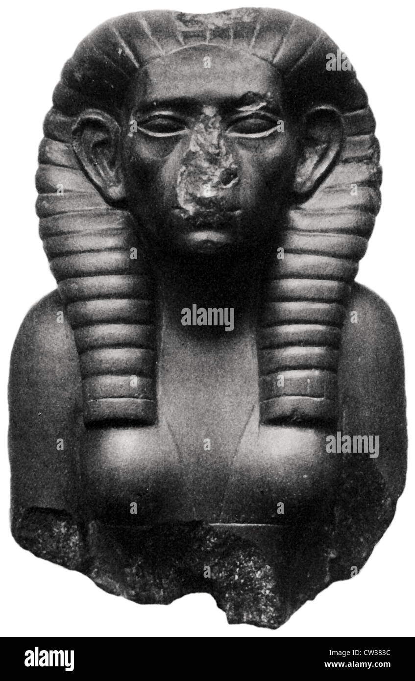 Lo scisto statuetta di un letto queen size Foto Stock