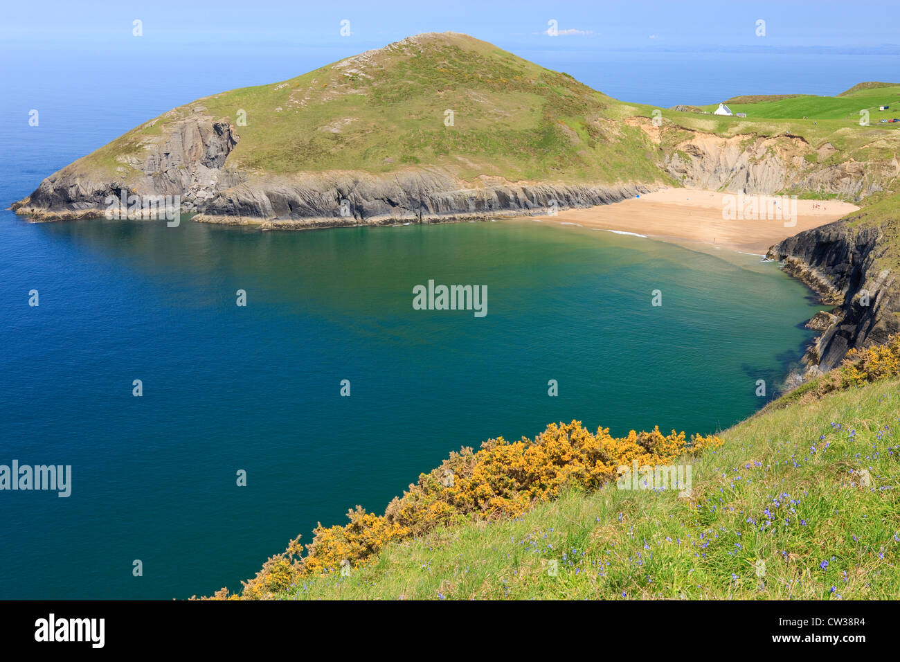 Spiaggia Mwynt Ceredigion nel Galles Foto Stock