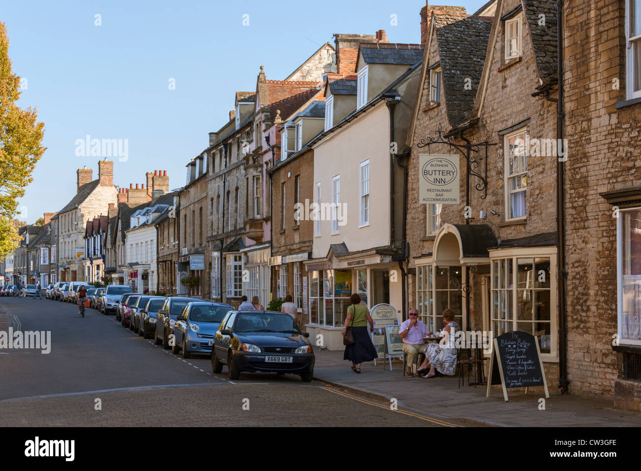 Woodstock High Street Foto Stock