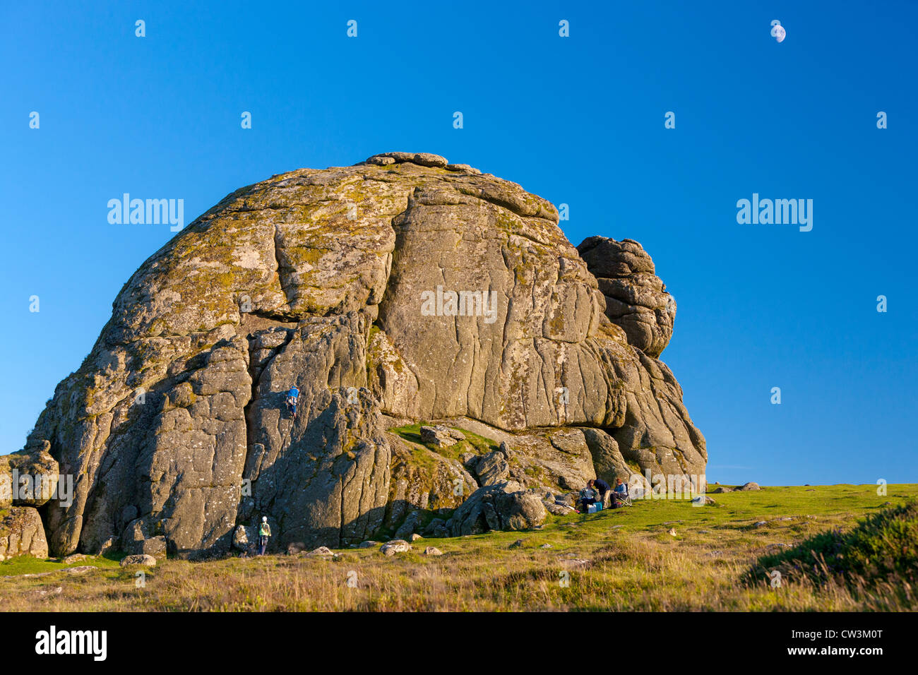 Haytor Rocks, Parco Nazionale di Dartmoor, Devon, Inghilterra Foto Stock