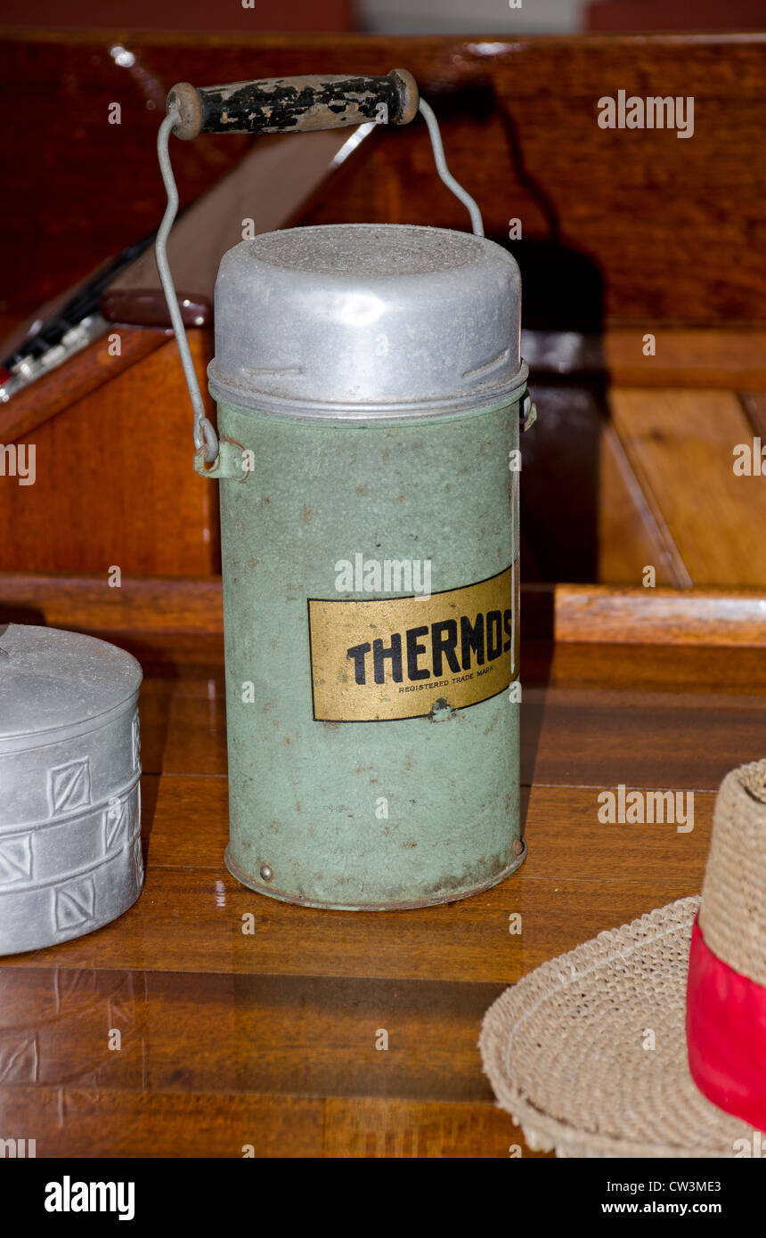 Vintage termos Foto Stock