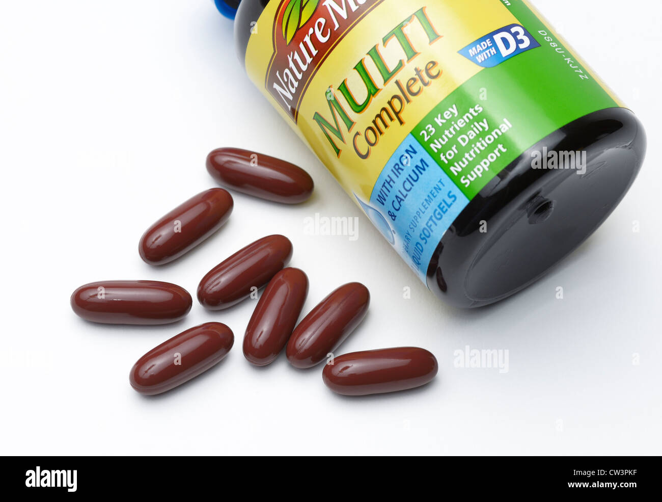 Multi integratori vitaminici Foto Stock