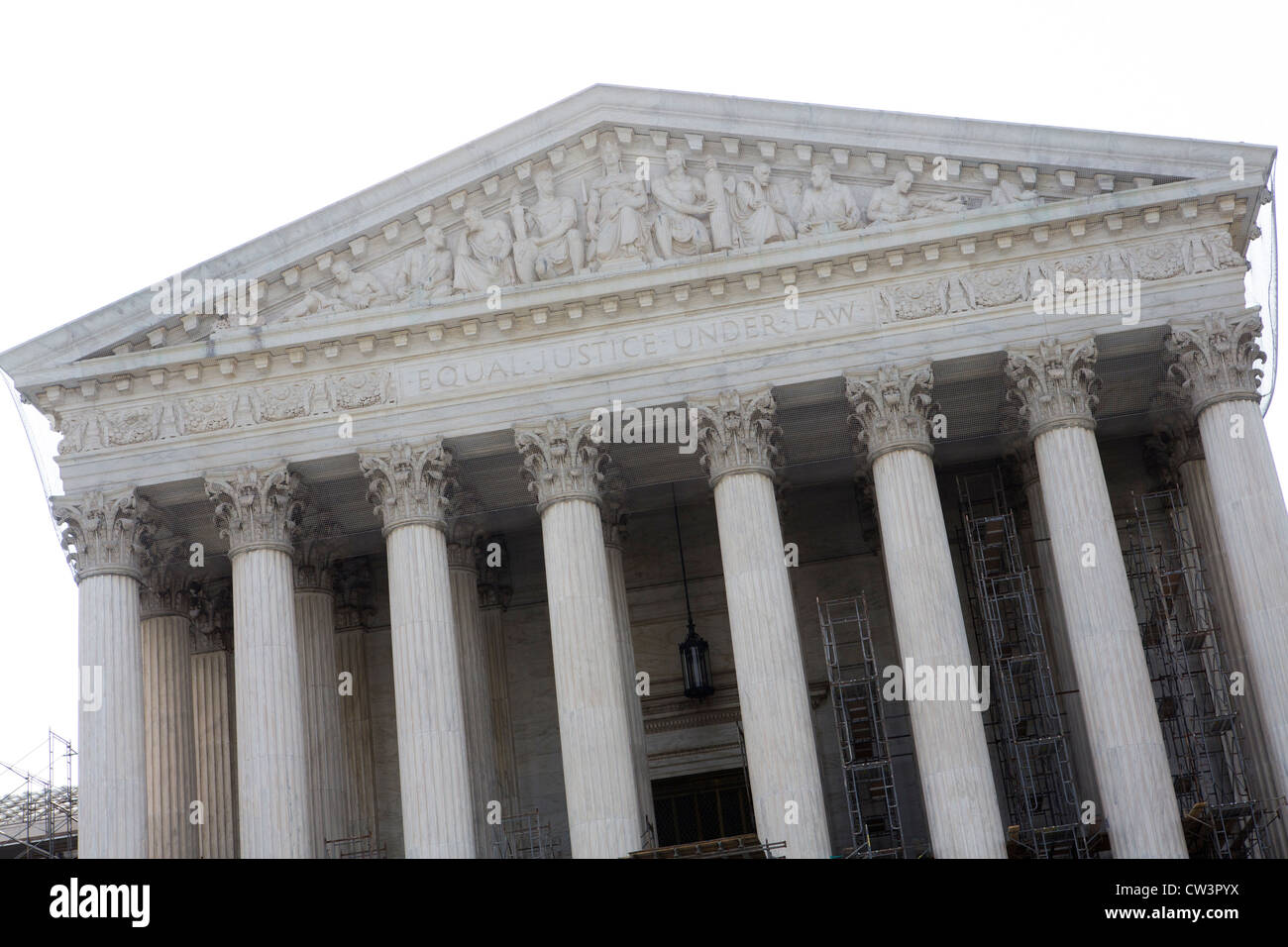 La Corte Suprema il giorno della sanità caso annuncio. Foto Stock