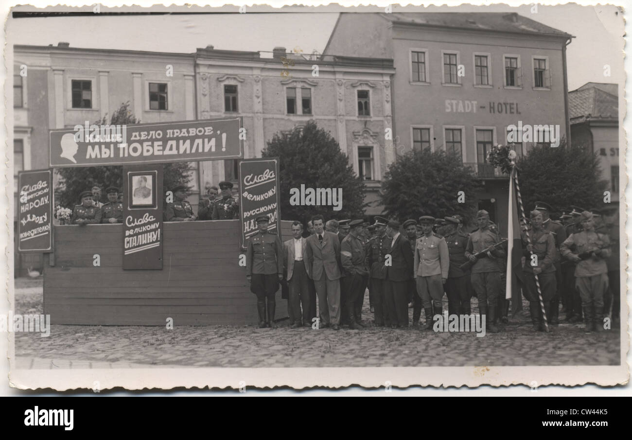 Sfilata in onore della vittoria della Grande Guerra Patriottica. 1945 Foto Stock