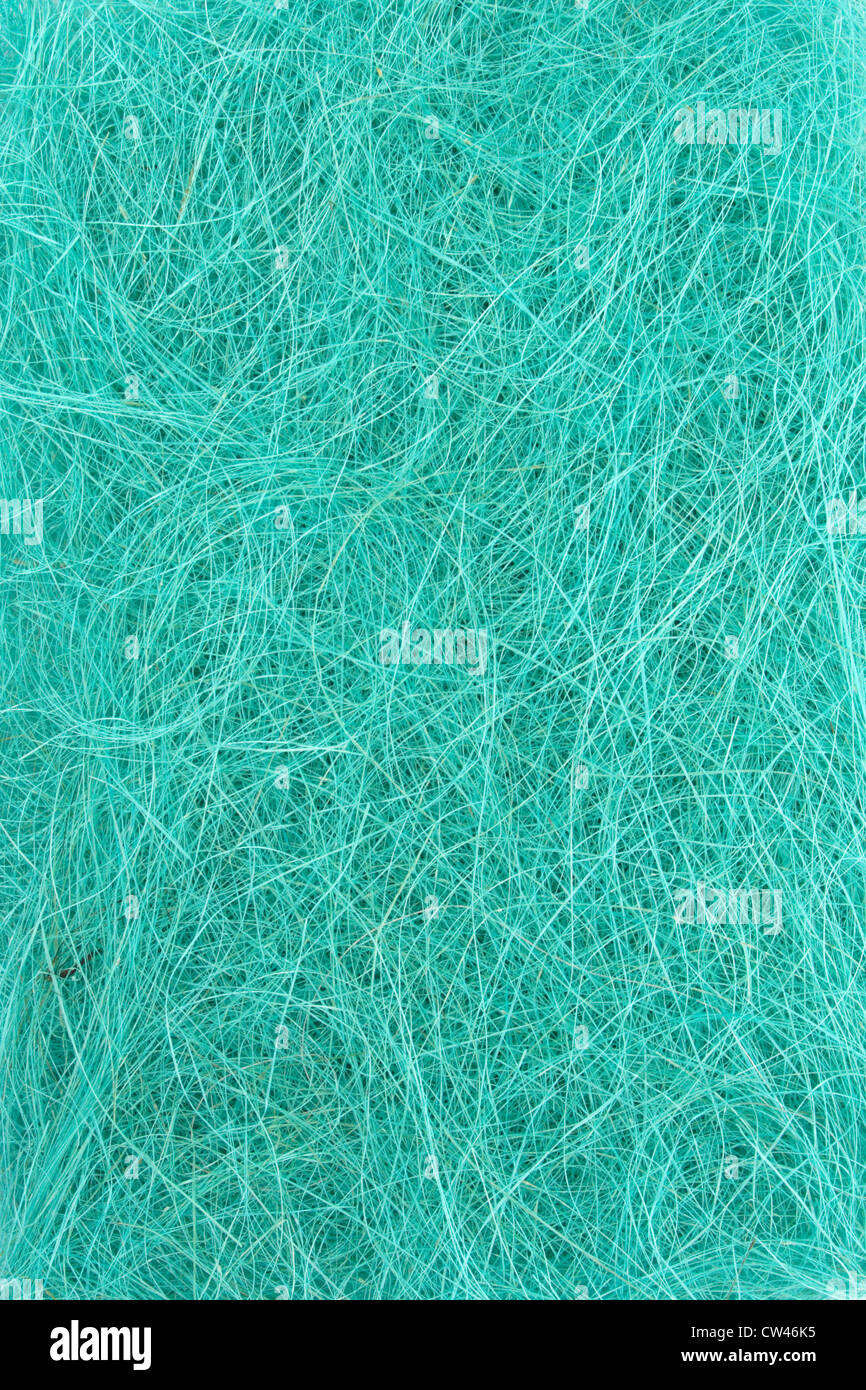 Sfondo astratto, fibre verdi sizal Foto Stock