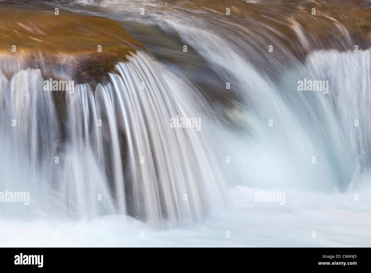 Rapids nel North Fork Skokomish River, nello Stato di Washington, USA Foto Stock