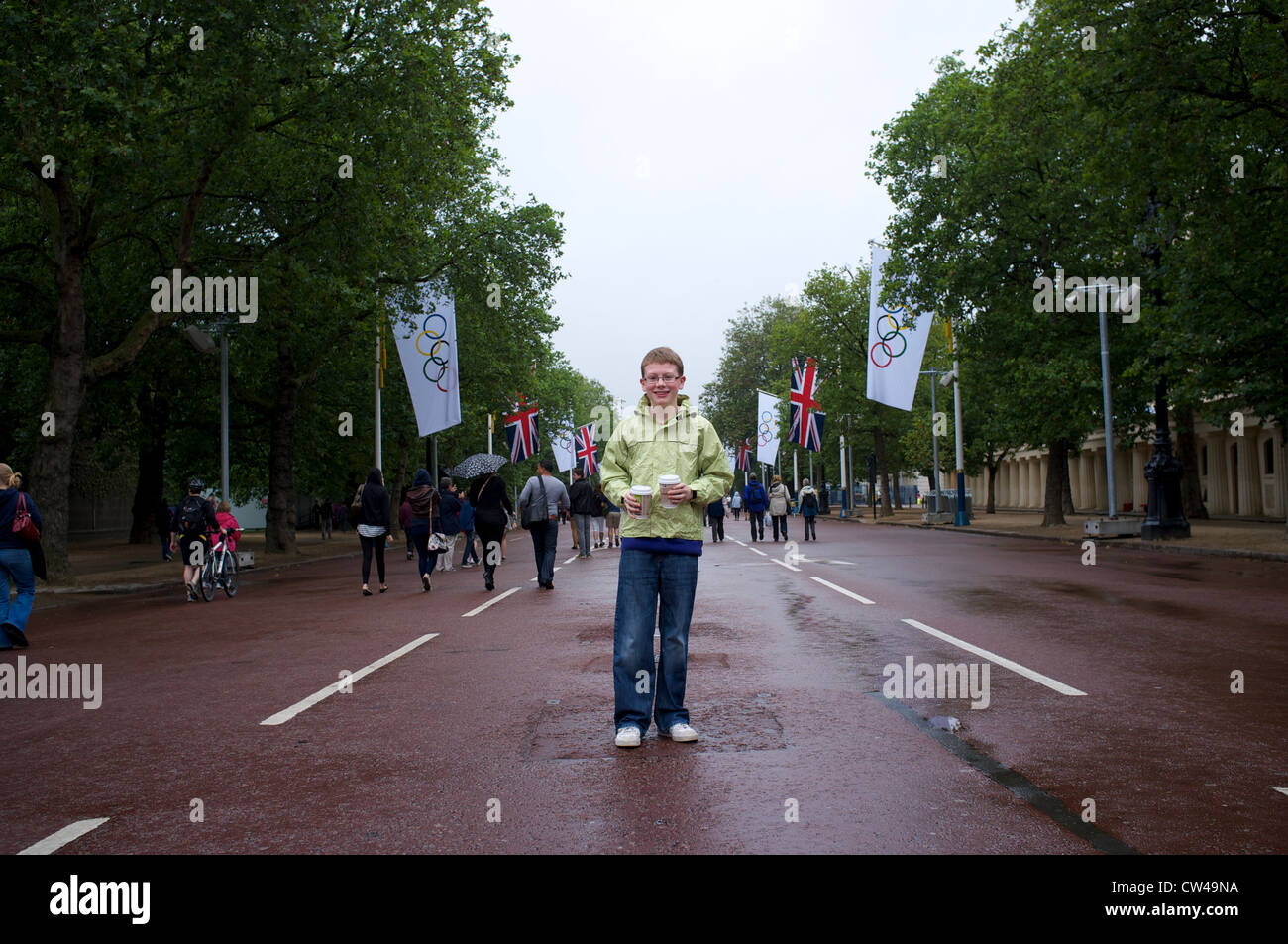 Sul mall prima di beach volley ball game Foto Stock