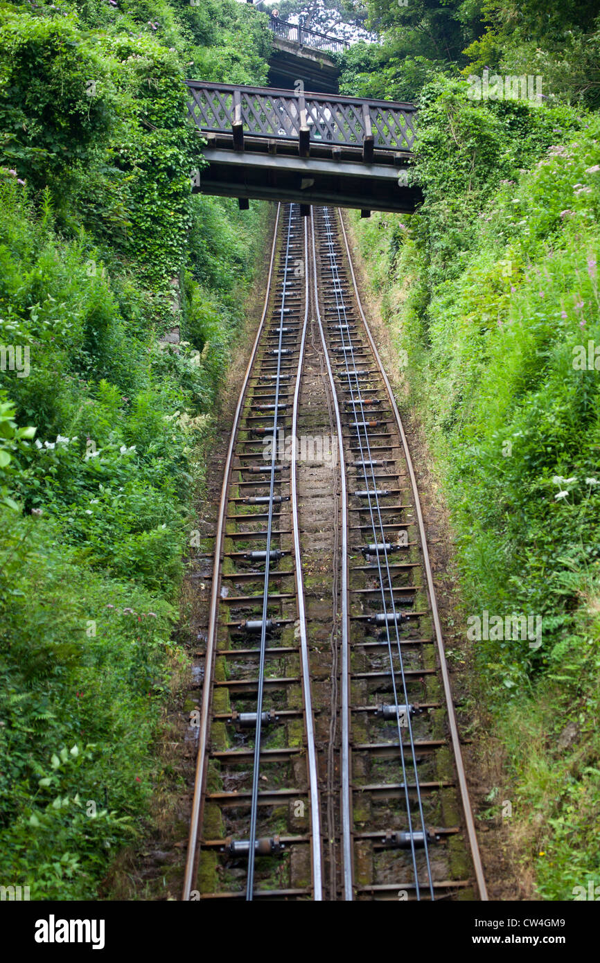 Lynton e Lynmouth Cliff Railway Foto Stock