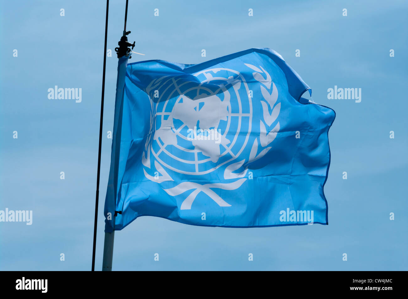 Bandiera delle nazioni unite Foto Stock