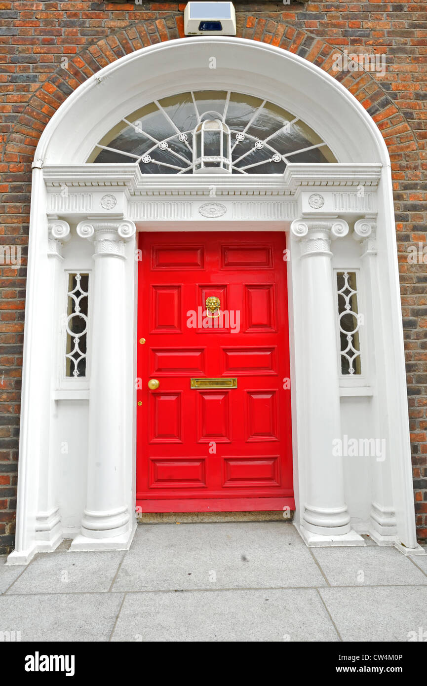 Porte georgiano di Dublino Foto Stock