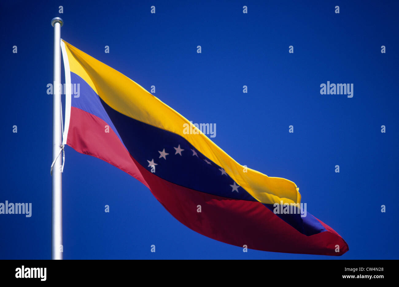 Bandiera nazionale/i colori del Venezuela. Foto Stock