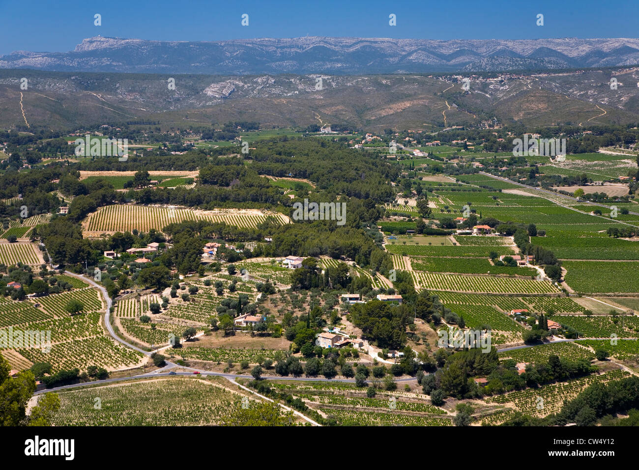 Il vecchio porto e la terza più grande città della Francia, Marsiglia Provenza, Francia sul Mare Mediterraneo Foto Stock