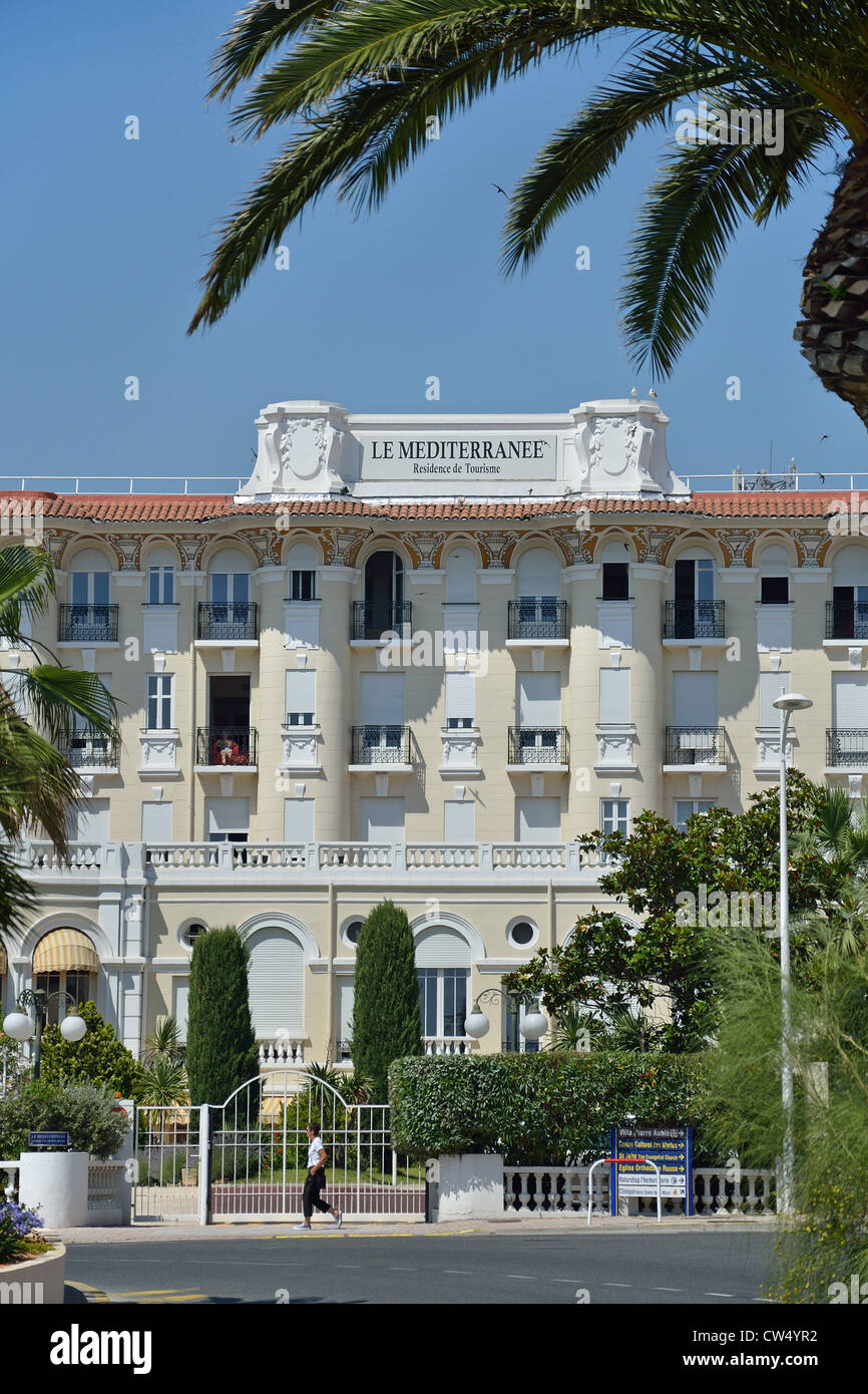 Le Méditerranée Hotel, Avenue Paul Doumer, Saint-Raphaël, Côte d'Azur, Var Reparto, Provence-Alpes-Côte d'Azur, in Francia Foto Stock