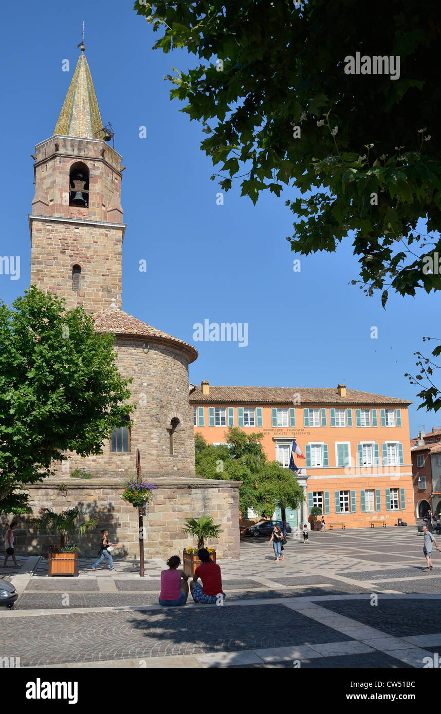 Cathédrale Saint-Léonce di Fréjus, luogo Paolo Fevrier, Fréjus, Côte d'Azur, Var Reparto, Provence-Alpes-Côte d'Azur, in Francia Foto Stock