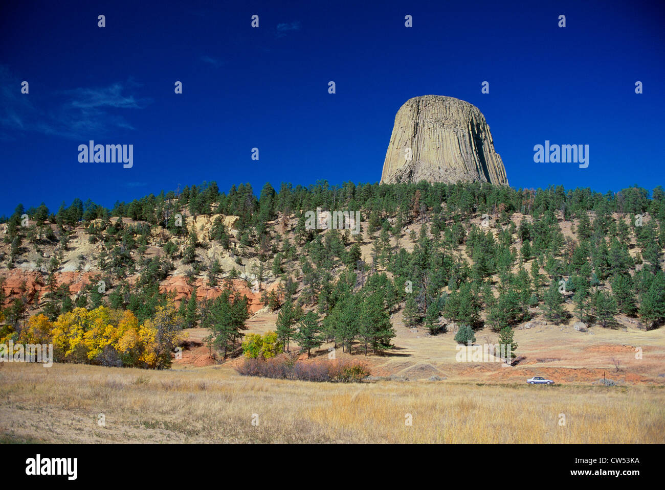 Devils Tower National Monument Wyoming USA Foto Stock