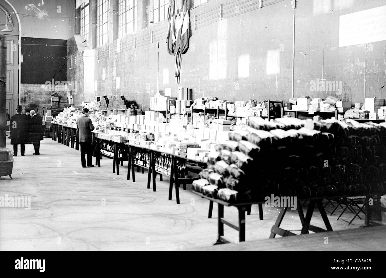 Regali di Natale per i soldati della città di Parigi Foto Stock