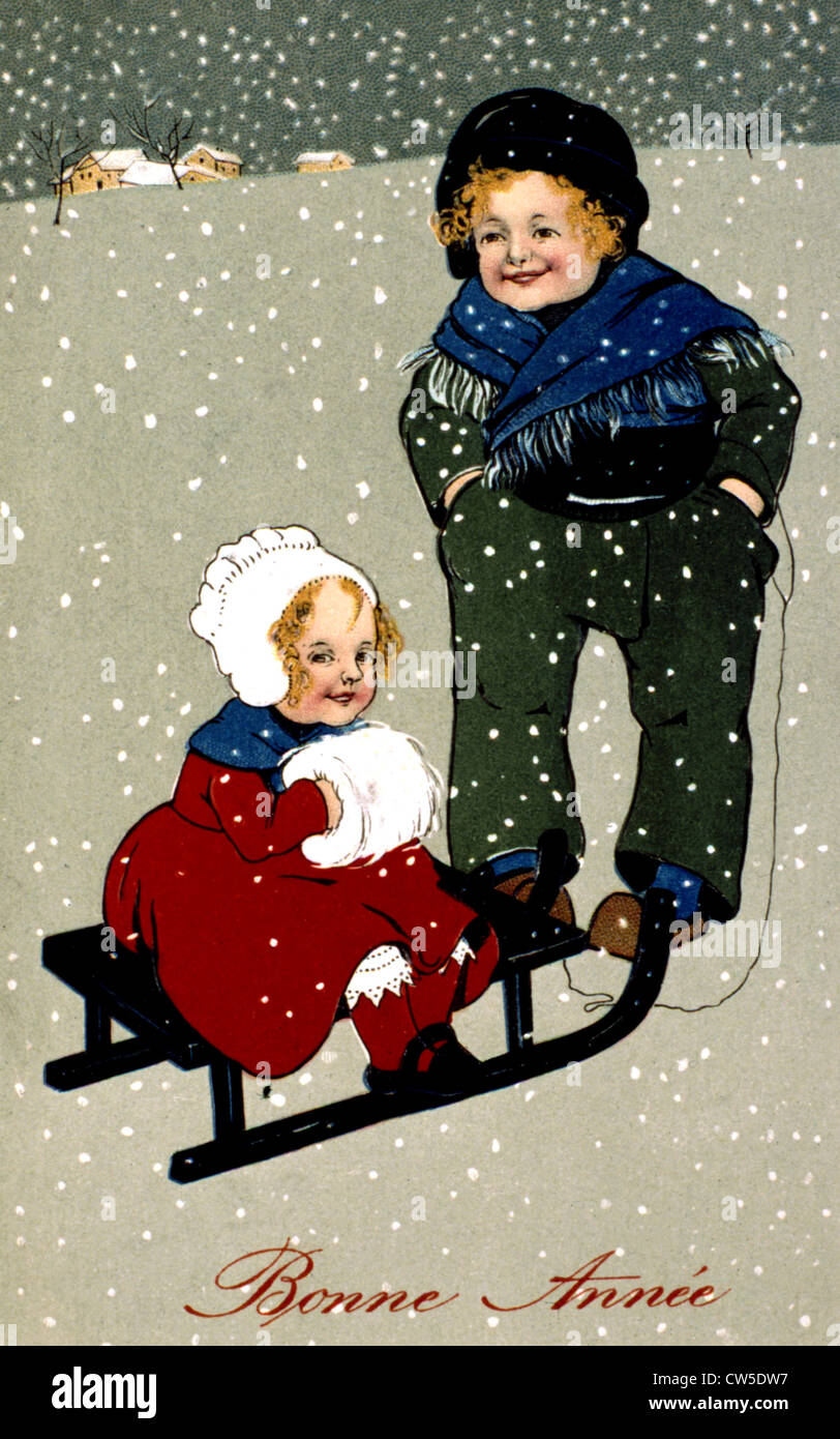 Stagione della scheda Messaggi di saluto Foto Stock