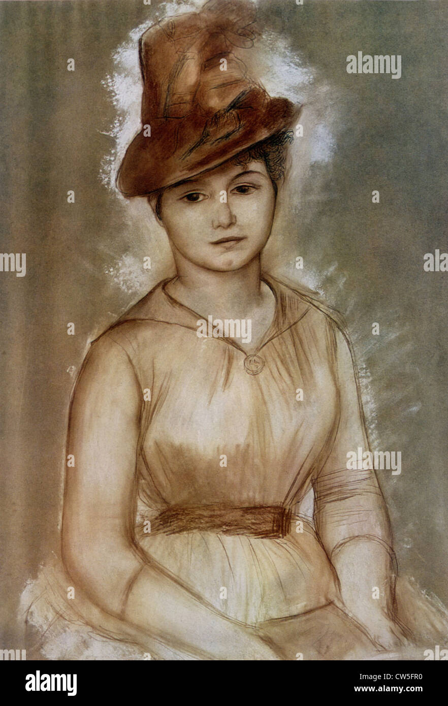 Renoir, Ritratto di una donna sconosciuta Foto Stock