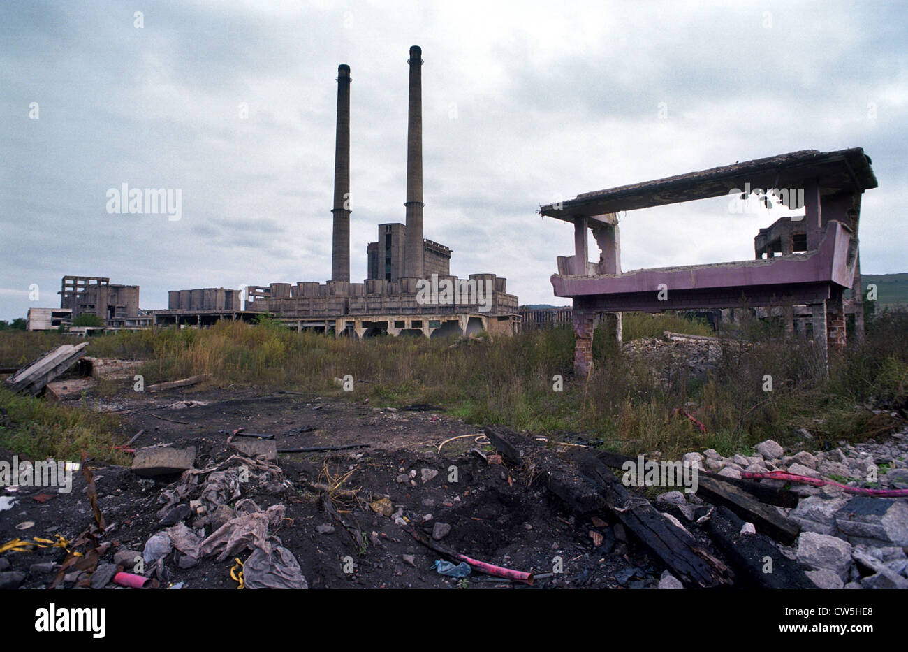 Scaduto da coke Calan CSV da Ceausescu i tempi in Calan, Romania Foto Stock