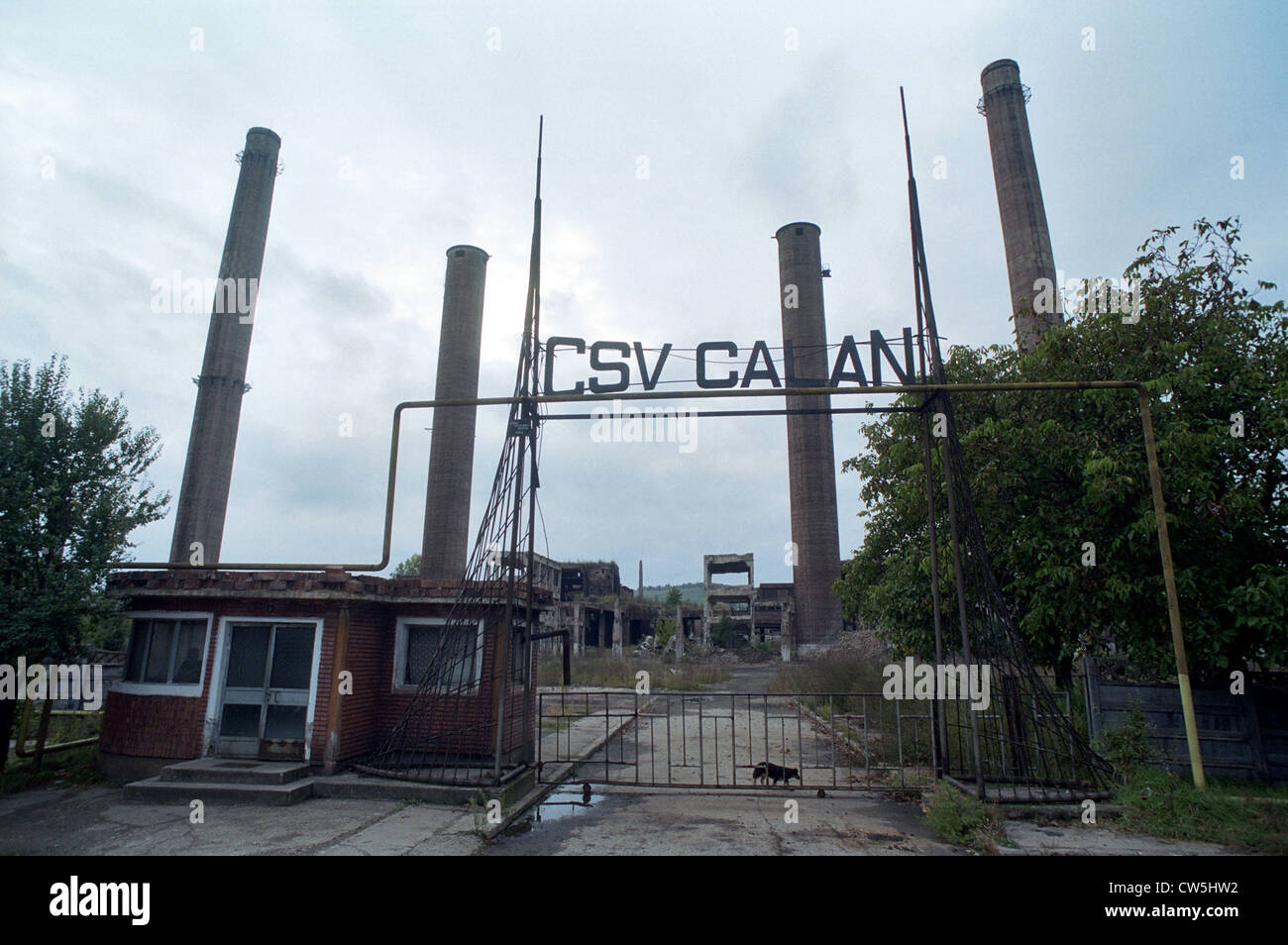 Scaduto da coke Calan CSV da Ceausescu i tempi in Calan, Romania Foto Stock
