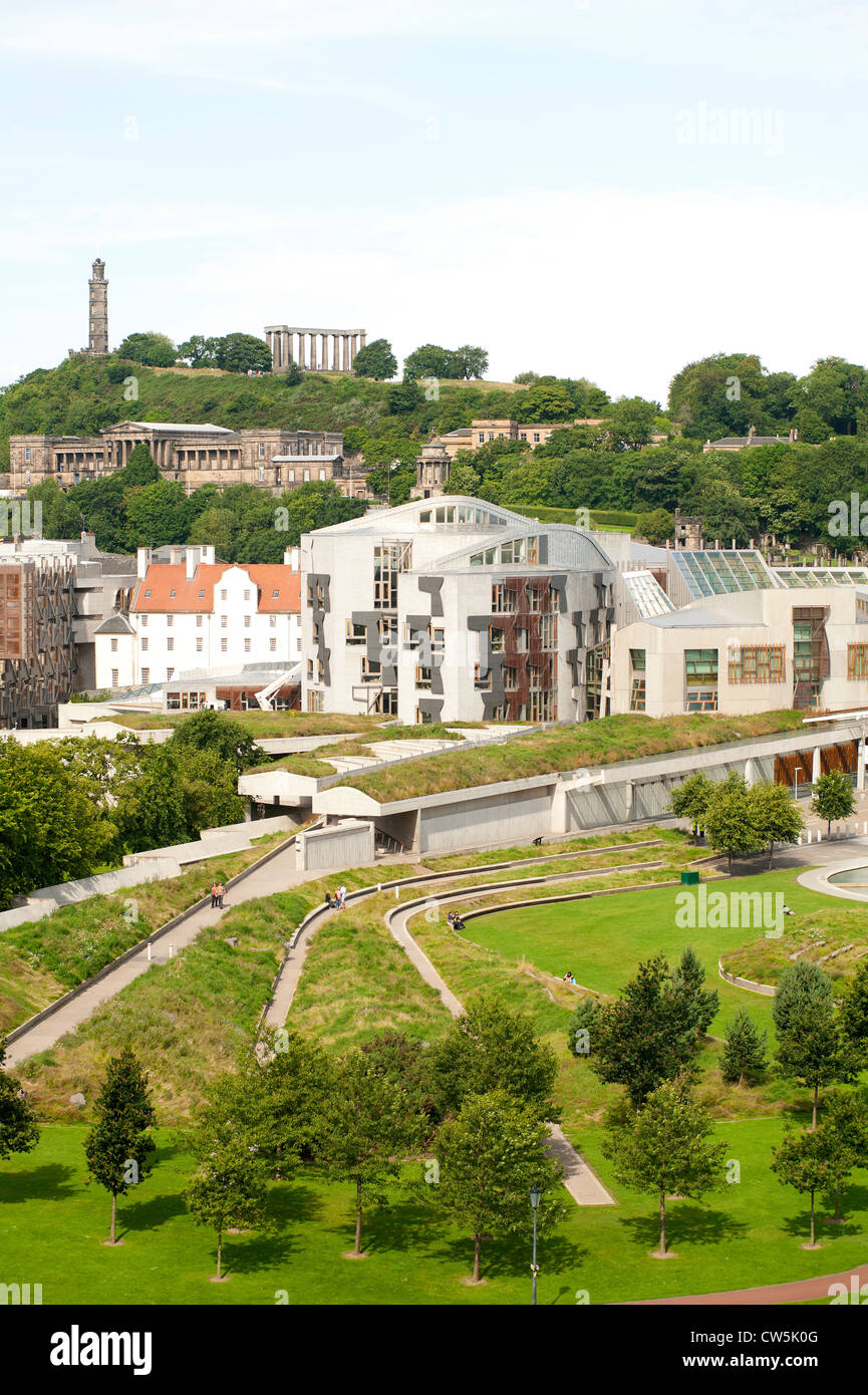 L'edificio del Parlamento scozzese a Holyrood, Edimburgo. La Scozia. SCO 8298 Foto Stock